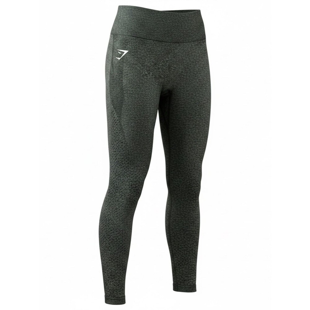 Gymshark Dark Olive Seamless High-Rise Leggings - Size XS